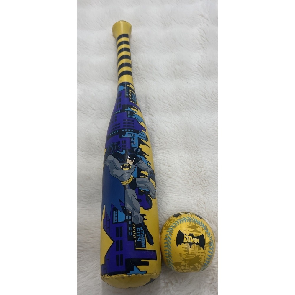 Vintage Rawlings Bat And Ball Soft Batman DC Comics Gotham City